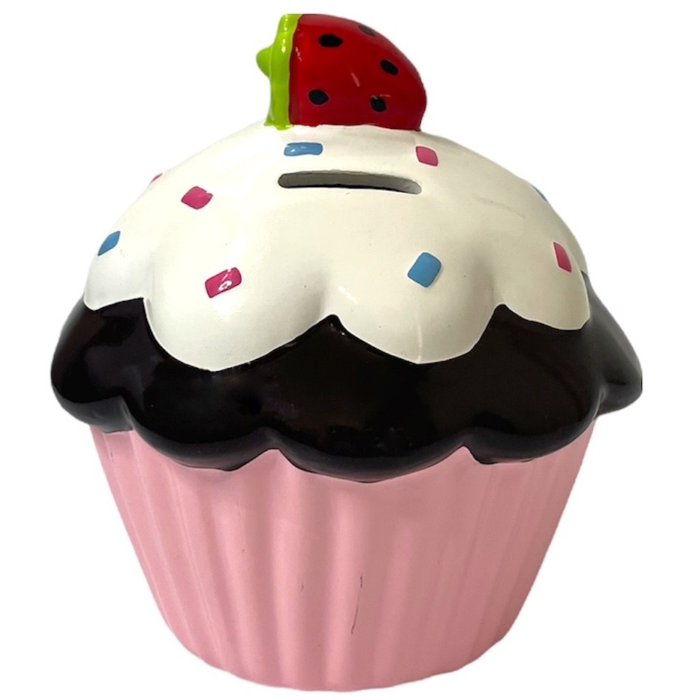 Vintage Piggy Bank Cupcake Vintage Toys Strawberry Shortcake Cherry Candy Pink